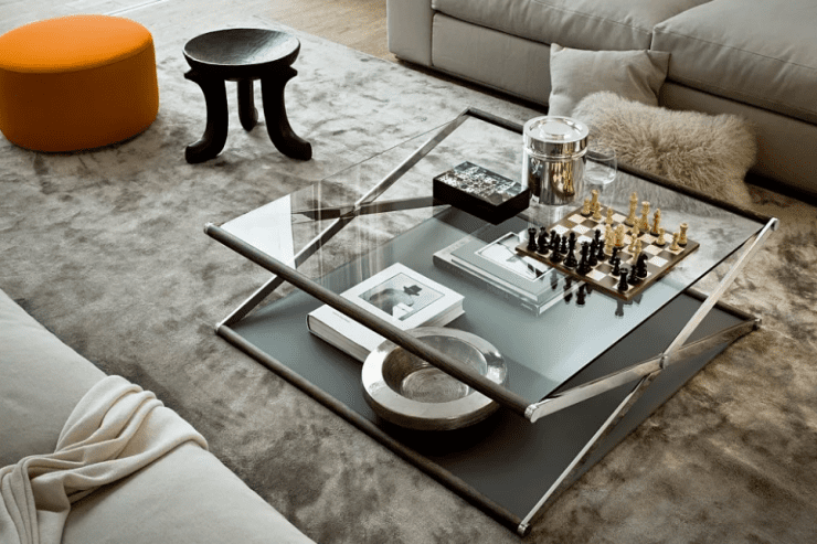 glass coffee table